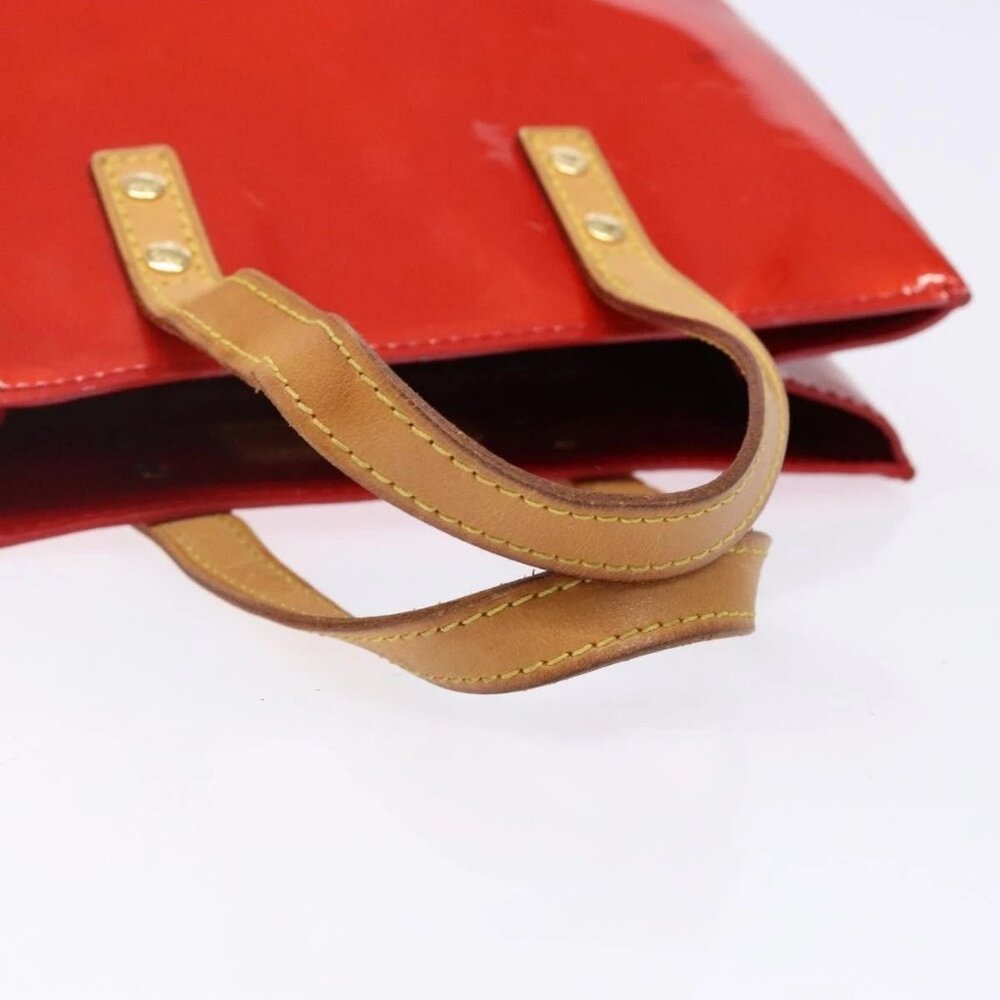 LOUIS VUITTON Monogram Vernis Reade PM Hand Bag Red Rouge M91088 LV Auth ep10876 - Picture 8 of 16
